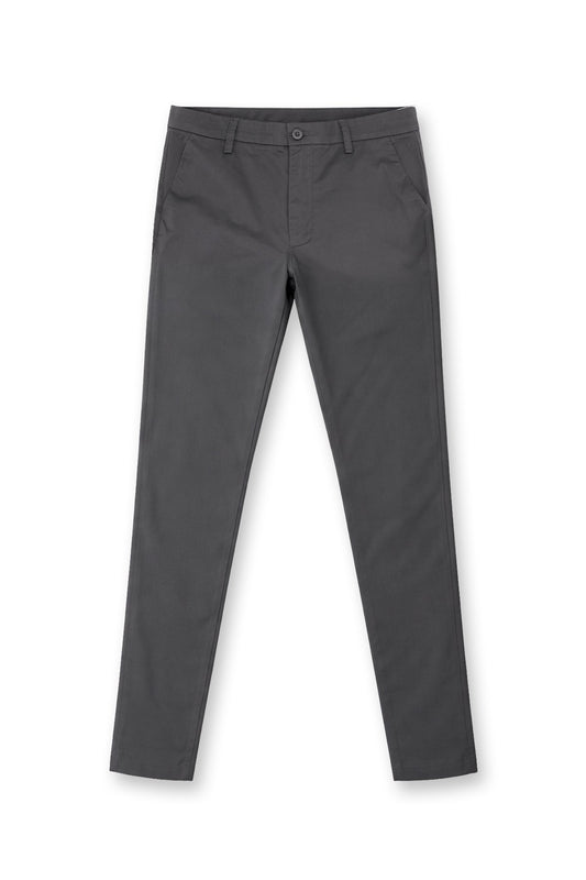 Smart Casual Chino Pants - Dark Gray
