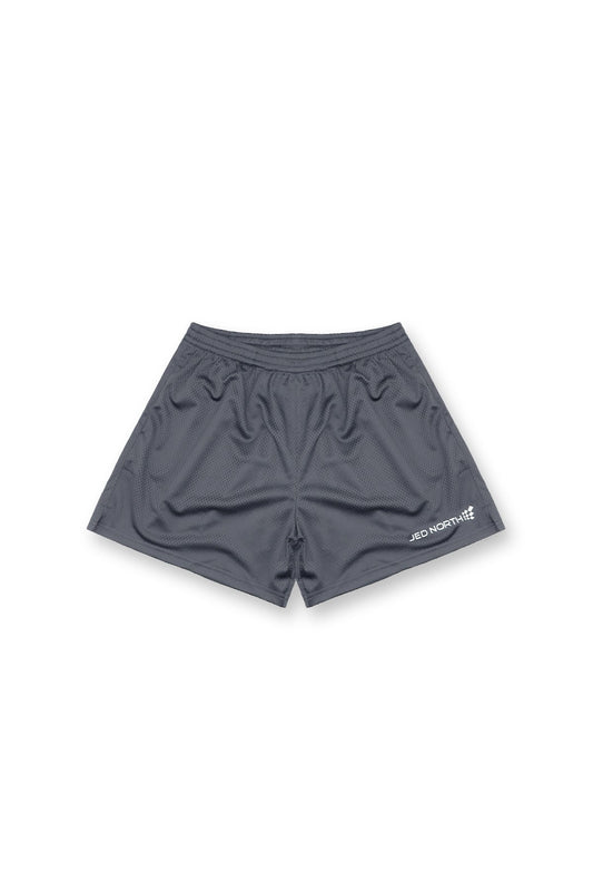 5" Double Layer Mesh Basketball Shorts - Storm Gray