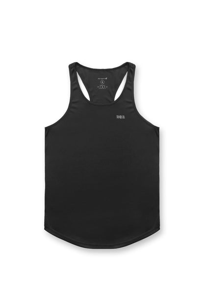 Fast-Dry Bodybuilding Workout Stringer - Black USA Logo