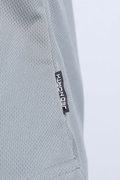 Fast-Dry Bodybuilding Workout Stringer - Light Gray w/ Neon Logo