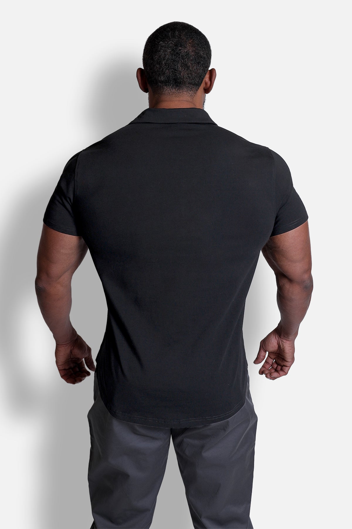 Flex Premium Stretch Button-Up Shirt - Onyx Black