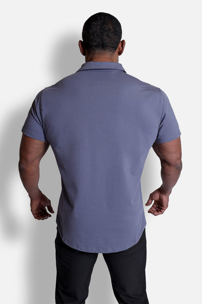 Flex Premium Stretch Button-Up Shirt - Storm Gray