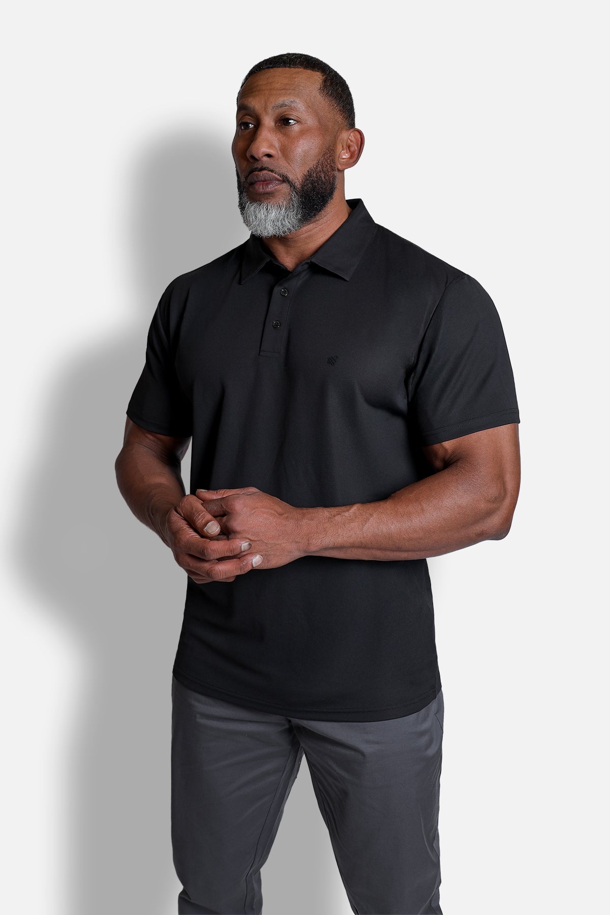 Fast-Dry Polo T-Shirt - Black