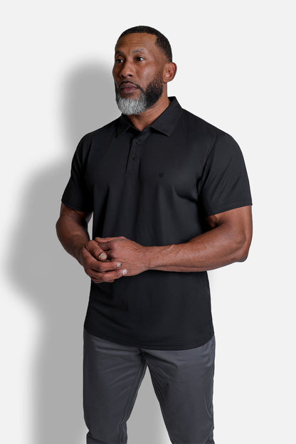 Fast-Dry Polo T-Shirt - Black