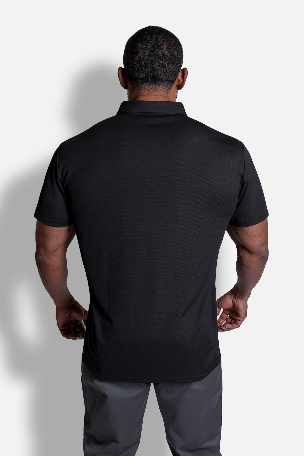 Fast-Dry Polo T-Shirt - Black