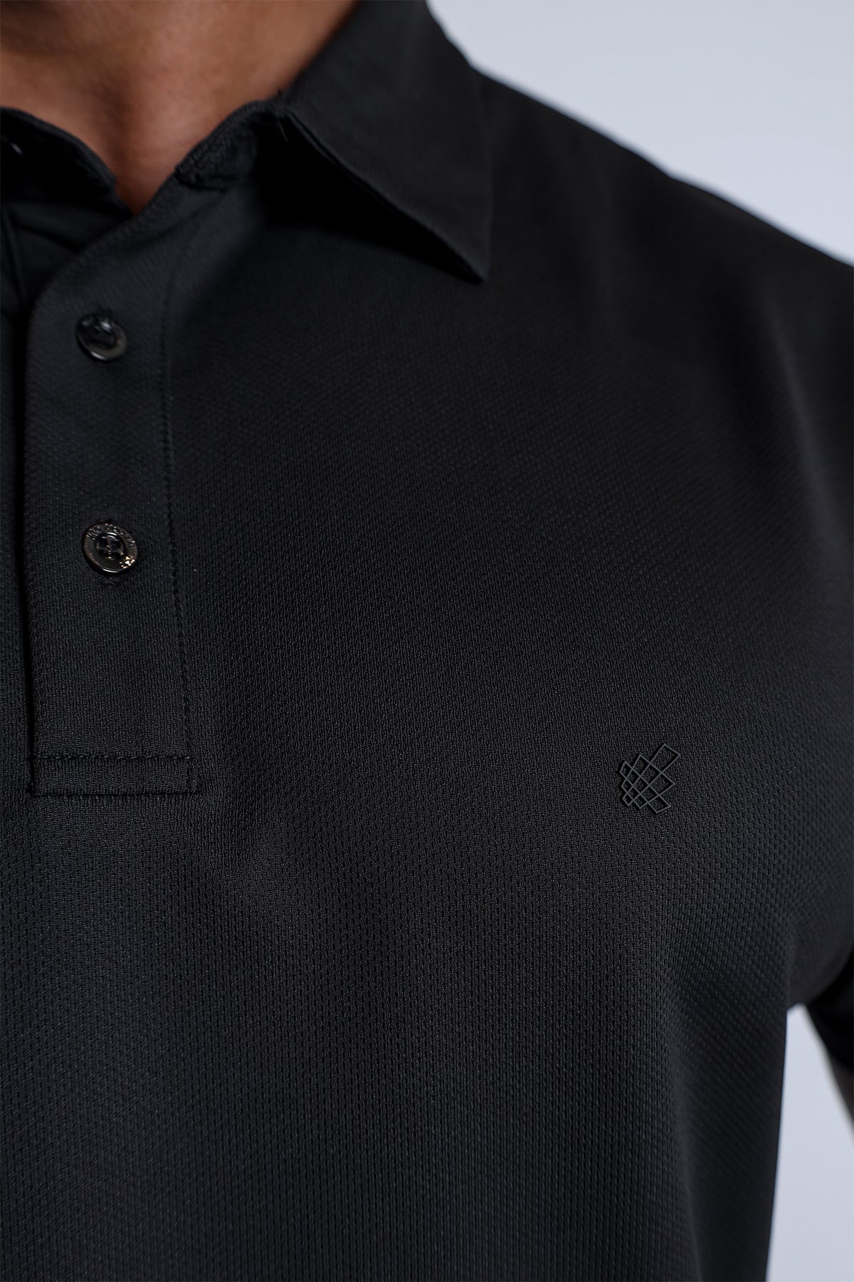 Fast-Dry Polo T-Shirt - Black