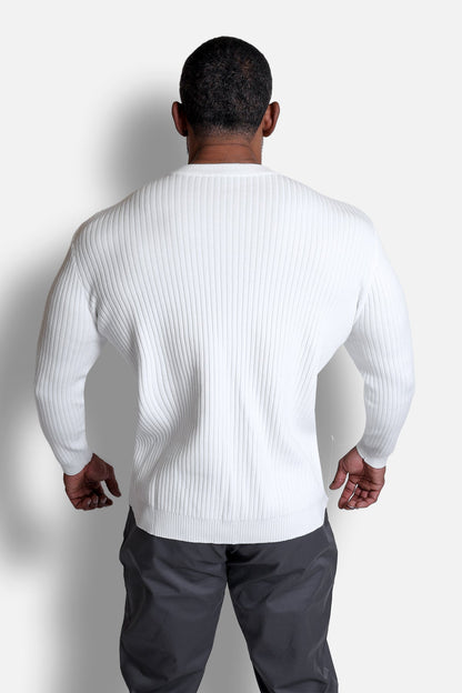 Classic Henley Sweater - Cream