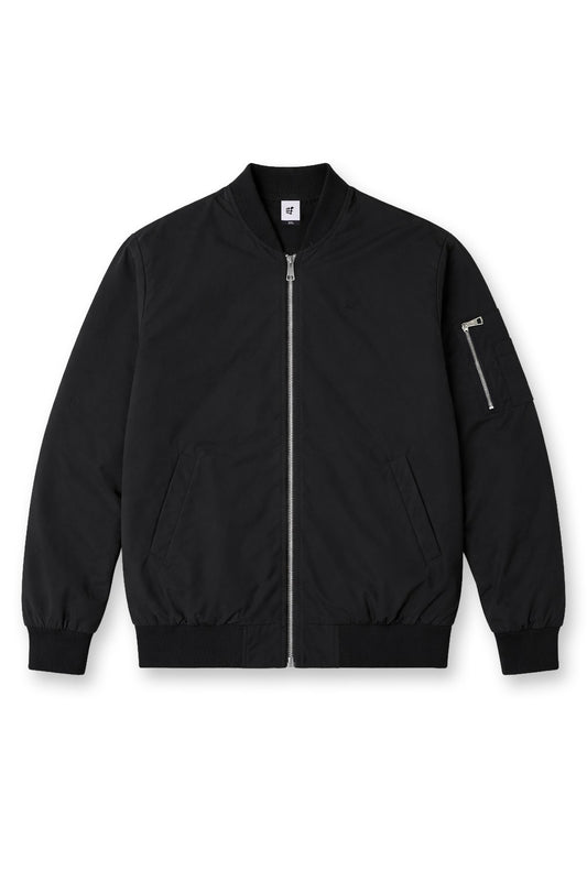 Northbound Water Resistant Bomber Jacket - Black