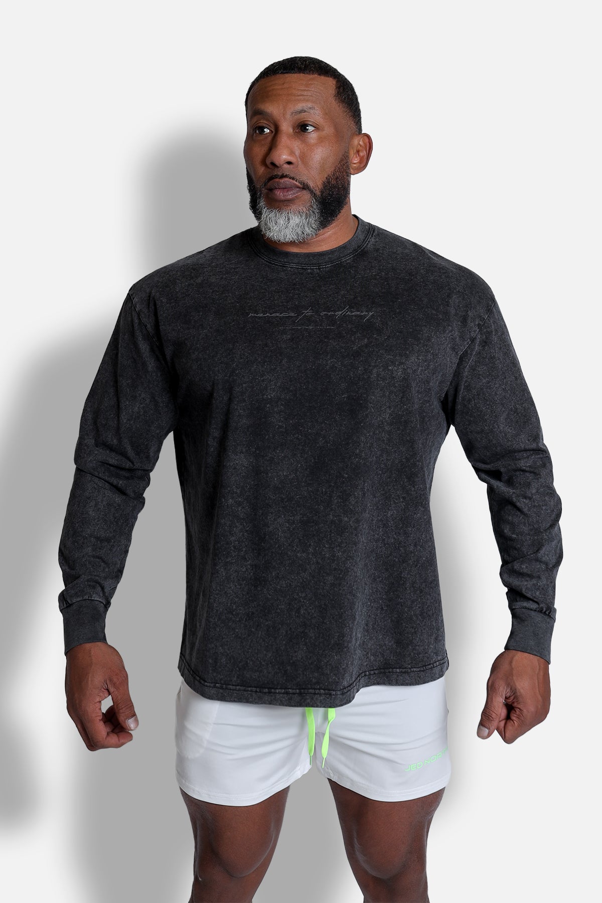 Vintage Wash Long Sleeve T-Shirt - Black