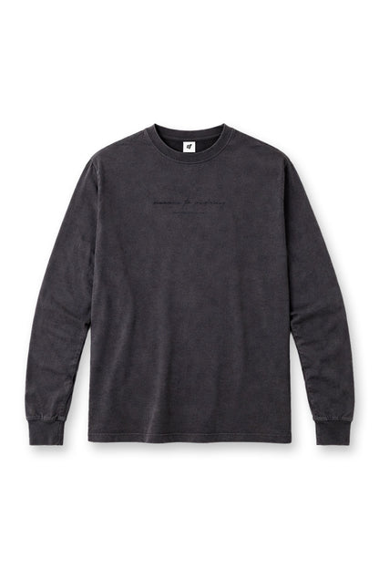 Vintage Wash Long Sleeve T-Shirt - Black