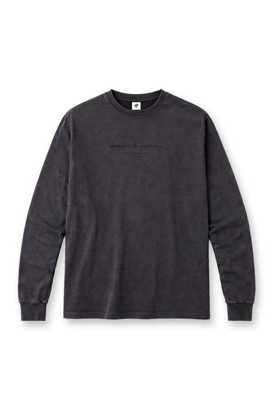 Vintage Wash Long Sleeve T-Shirt - Black