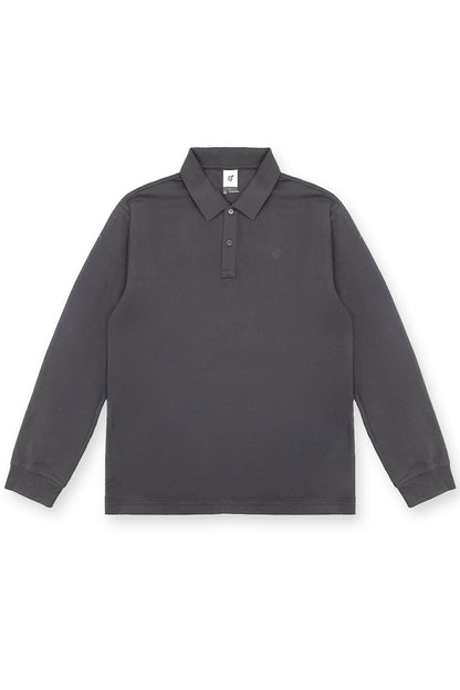 Polo Button-Up Longsleeve - Cool Olive