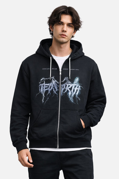 Limited Edition Zip-Up Hoodie - Lightning Black
