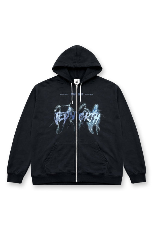 Limited Edition Zip-Up Hoodie - Lightning Black