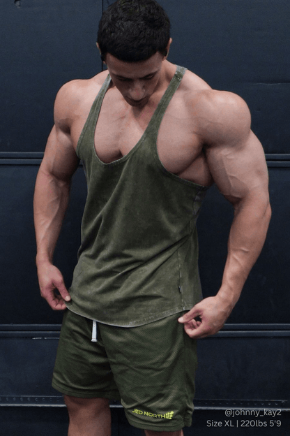 Classic Vintage Washed Racerback Stringer - Hunter Green